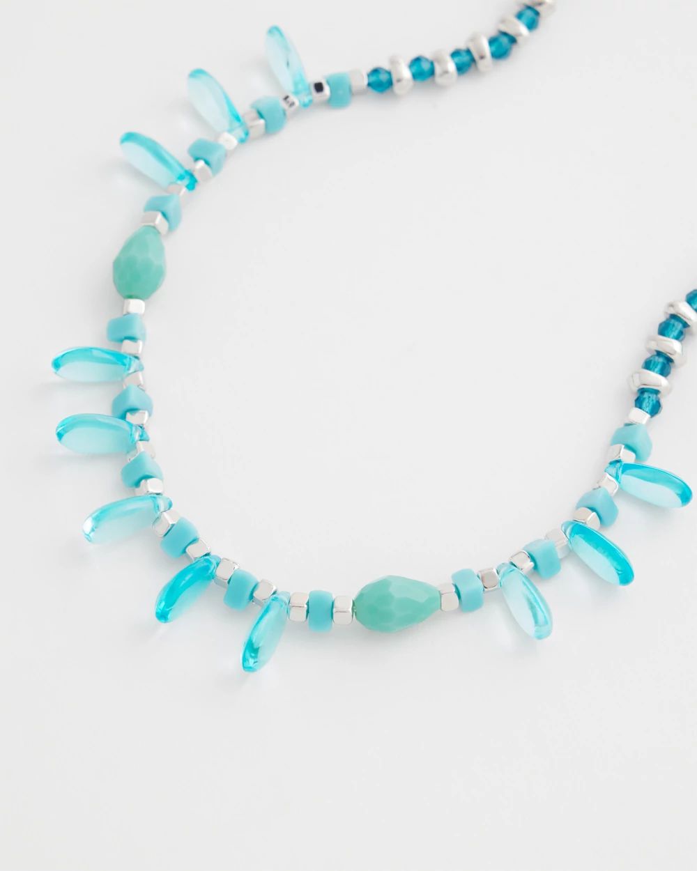 Dainty Beaded Single Strand Necklace click to view larger image.