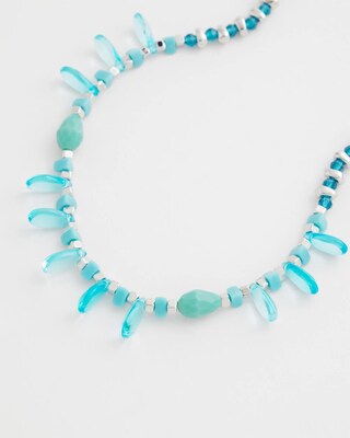 Dainty Beaded Single Strand Necklace click to view larger image.