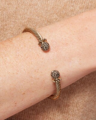 Gold Tone Cuff Bracelet