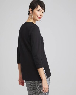 Henley Side Slit Tunic