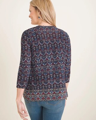 Patterned Woven Cardigan