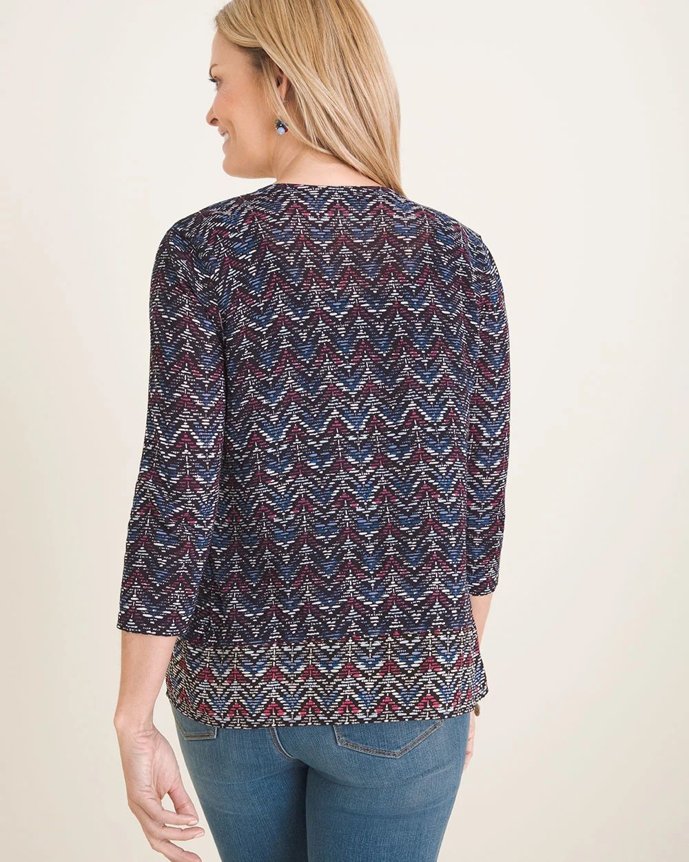 Patterned Woven Cardigan