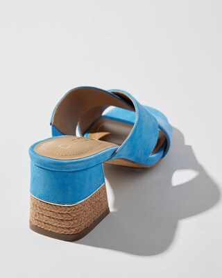 Crossover Heeled Mules