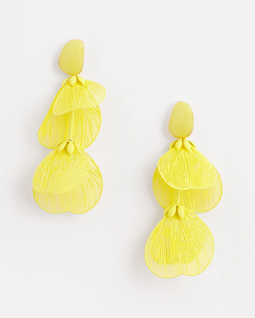 No Droop™ Tonal Mixed Petal Drop Earrings