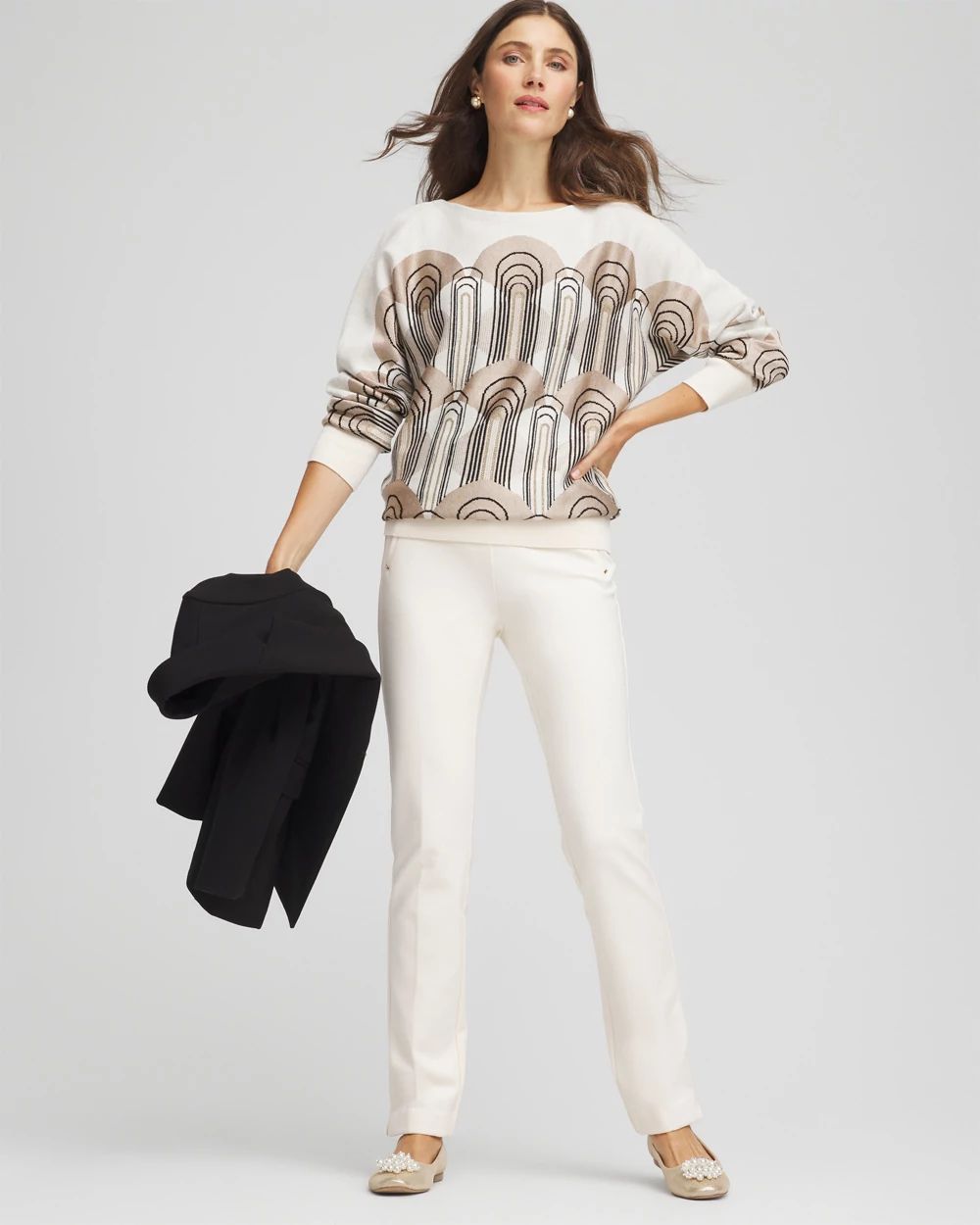 Juliet Slim Trim Detail Pants click to view larger image.