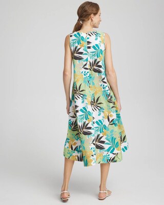Zenergy® UPF Sleeveless Leaves Dress click to view larger image.