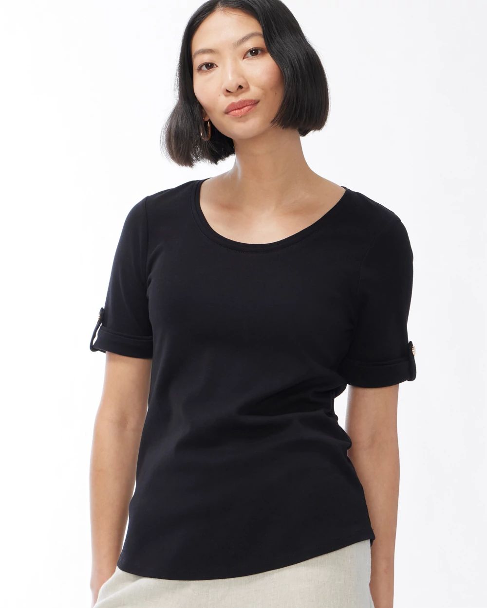 Cuff Sleeve Everyday Tee