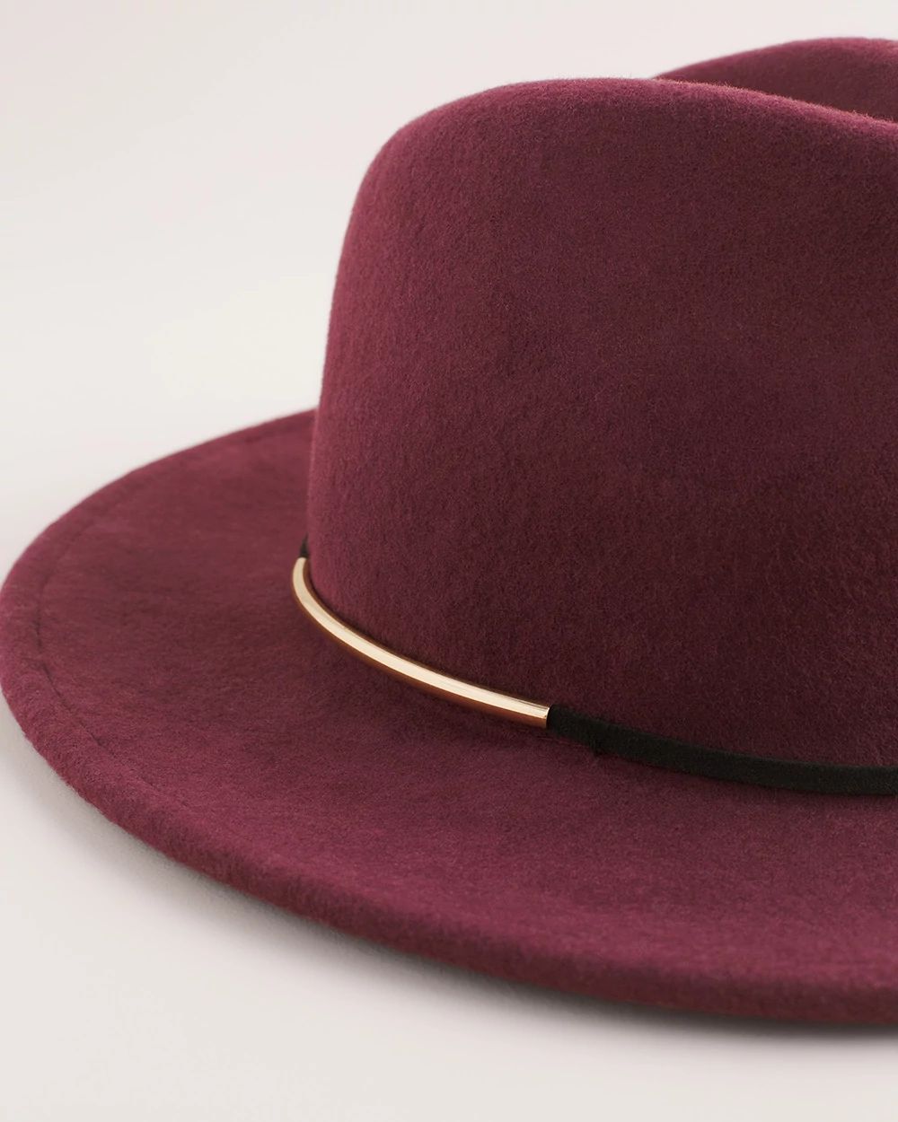 Red Felt Fedora Hat