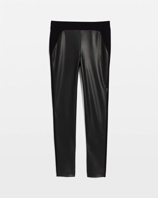 Faux Leather Juliet Slim Ankle Pants click to view larger image.
