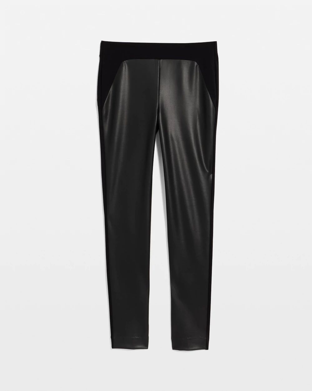 Faux Leather Juliet Slim Ankle Pants click to view larger image.