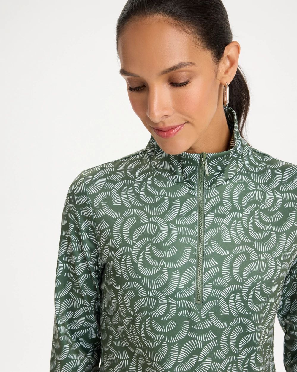 Zenergy® UPF Printed Half Zip click to view larger image.