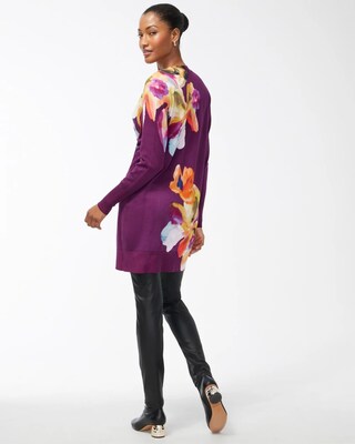 Botanical Midi Cardigan Sweater