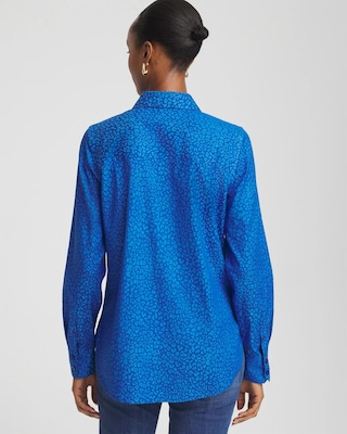 No Iron™ Jacquard Animal Motif Shirt click to view larger image.