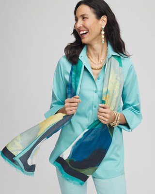 Print Oblong Scarf