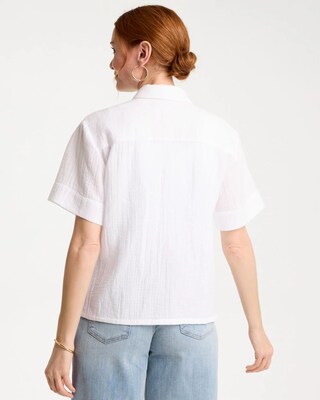 Cotton Gauze Camp Shirt click to view larger image.