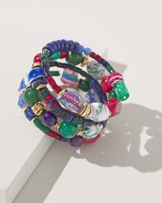 Beaded Coil Bracelet