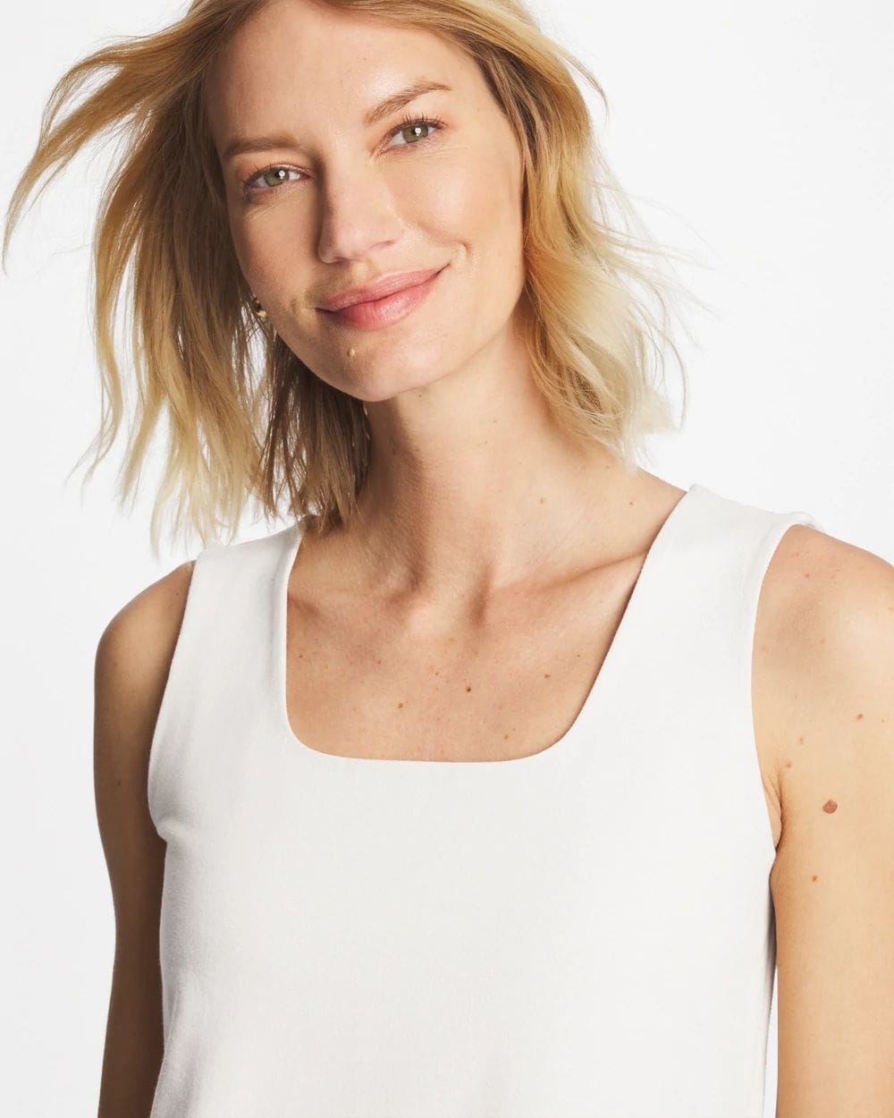 Contour Cotton™ Square Neck Tank click to view larger image.