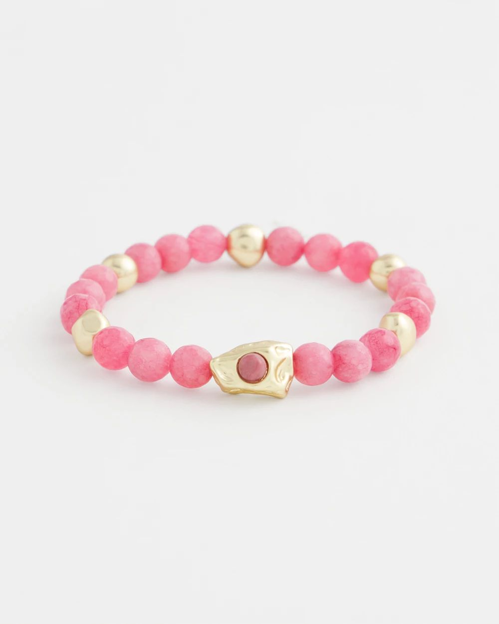 Tonal Pink Stretch Charm Bracelet