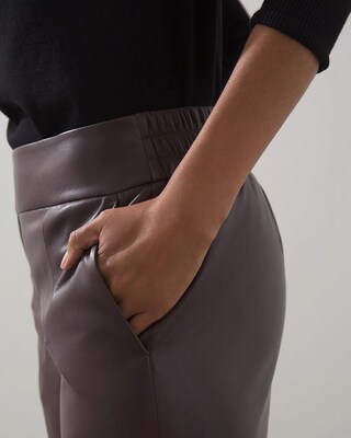 Faux Leather Crops