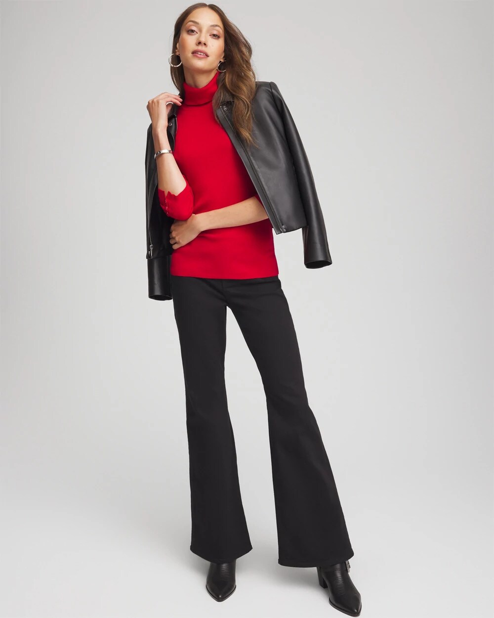 Ella Button Cuff Turtleneck Sweater - thumbnail 10