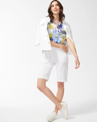 Zenergy UPF Neema Coastal Ruffle Sleeve Top