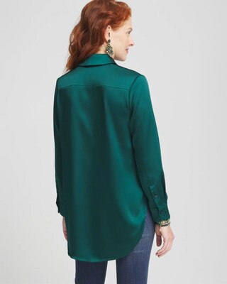 Satin High-low Tunic