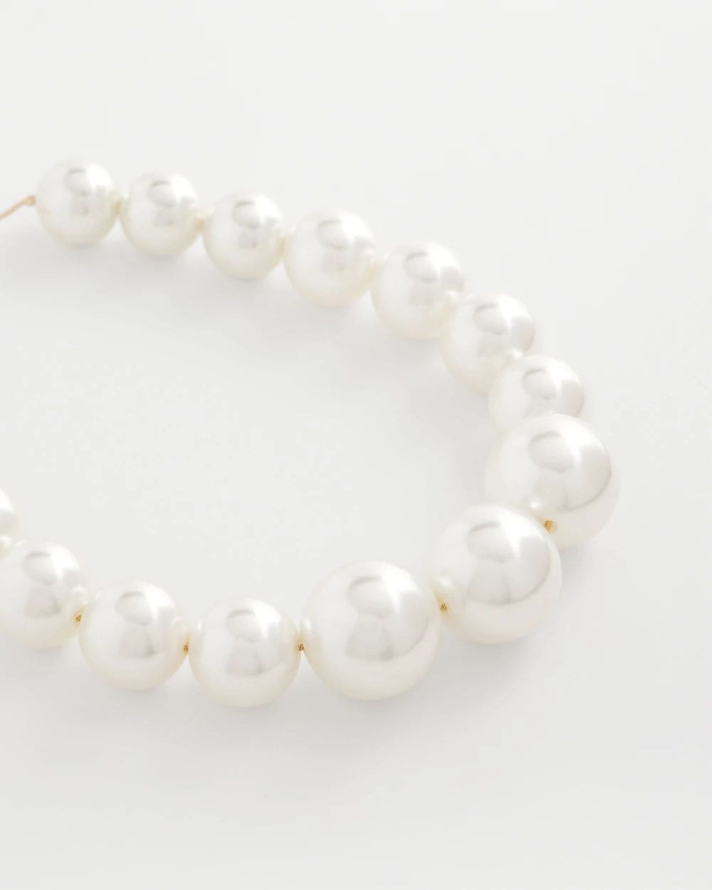 Large Pearl Collar Necklace