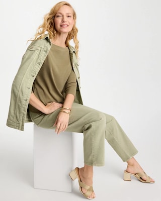 Pima 3/4 Sleeve Tee click to view larger image.