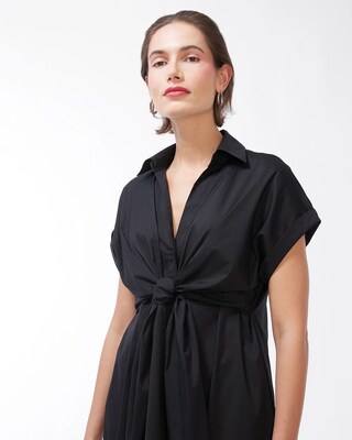 Black Label Poplin Bow Dress