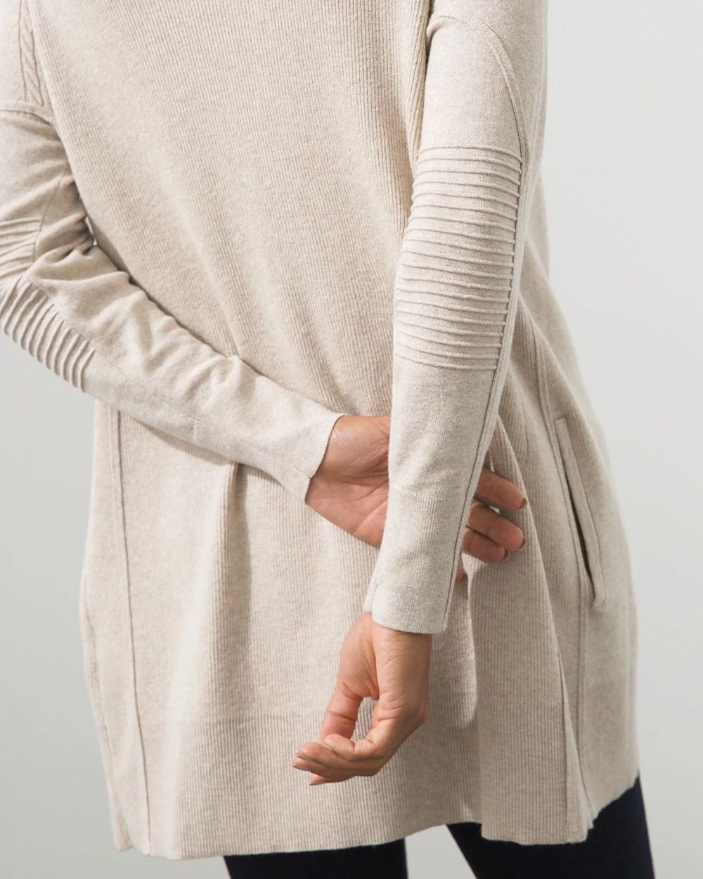 Zenergy Cotton-Cashmere Moto Cardi