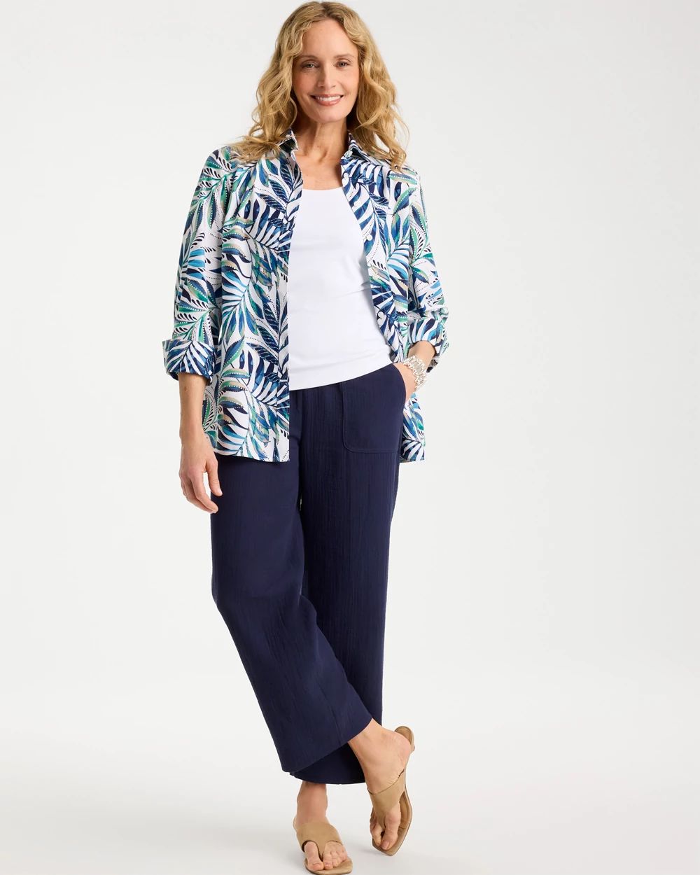Palm No Iron Stretch Shirt