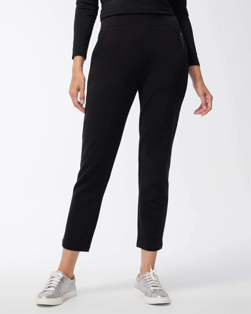 Zenergy® French Terry Pull-On Ankle Pants