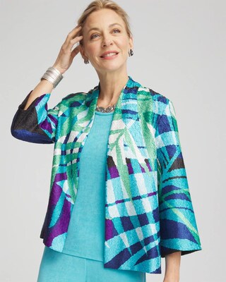 Travelers™ Tropical Nights Reversible Crushed Jacket click to view larger image.