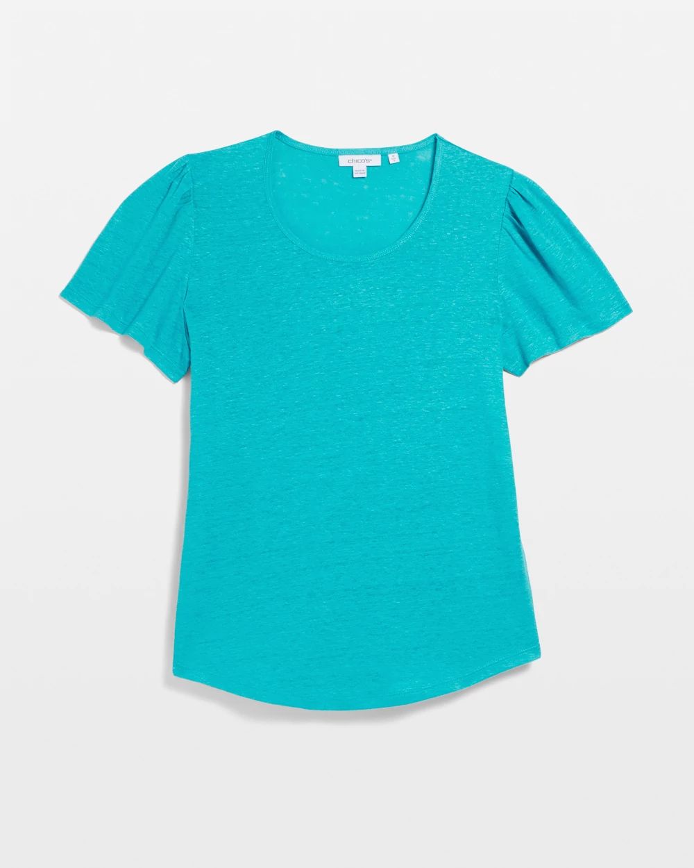 Linen Flutter Sleeve Tee click to view larger image.