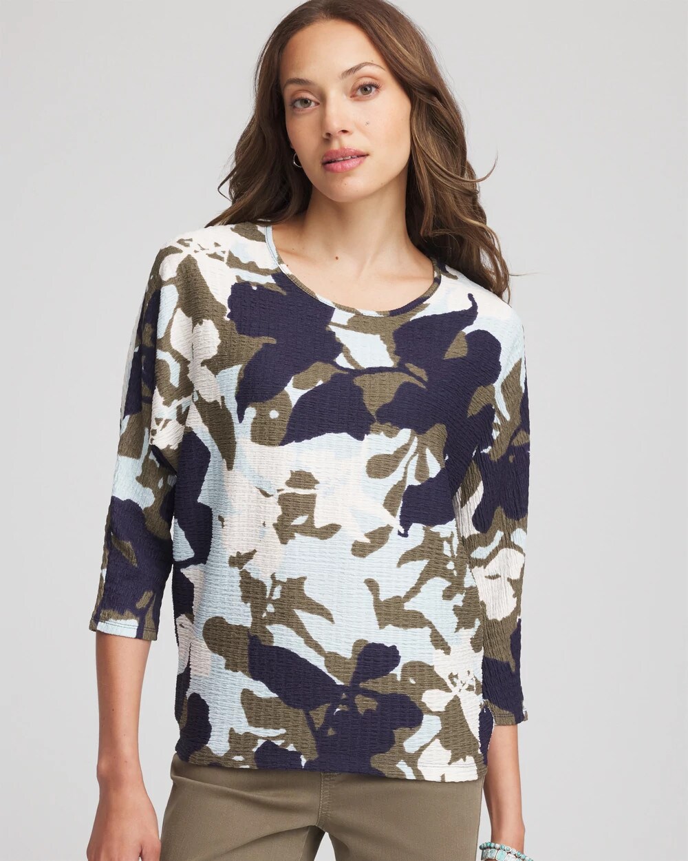 Floral Wedge Top