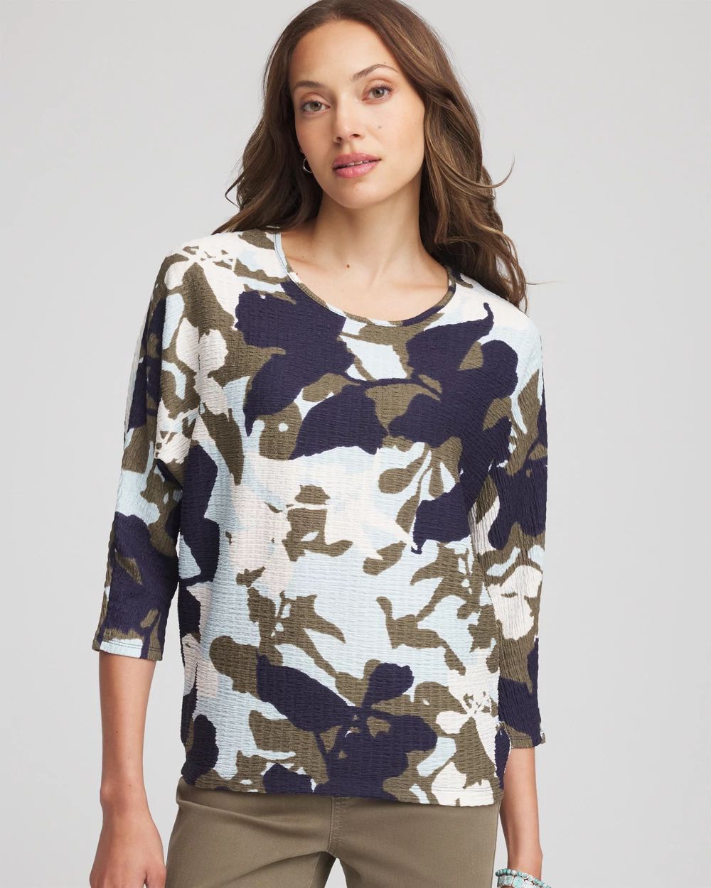 Floral Wedge Top