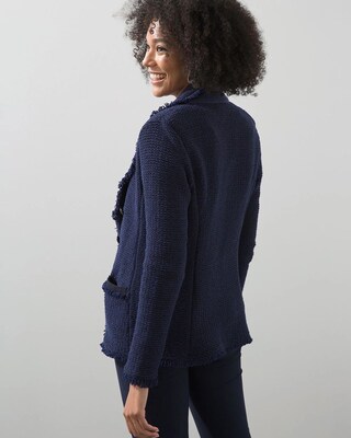 Tweed Knit Blazer