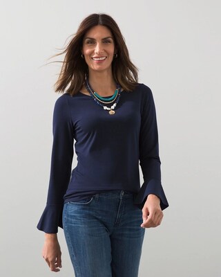 Touch of Cool Flutter Sleeve Tee