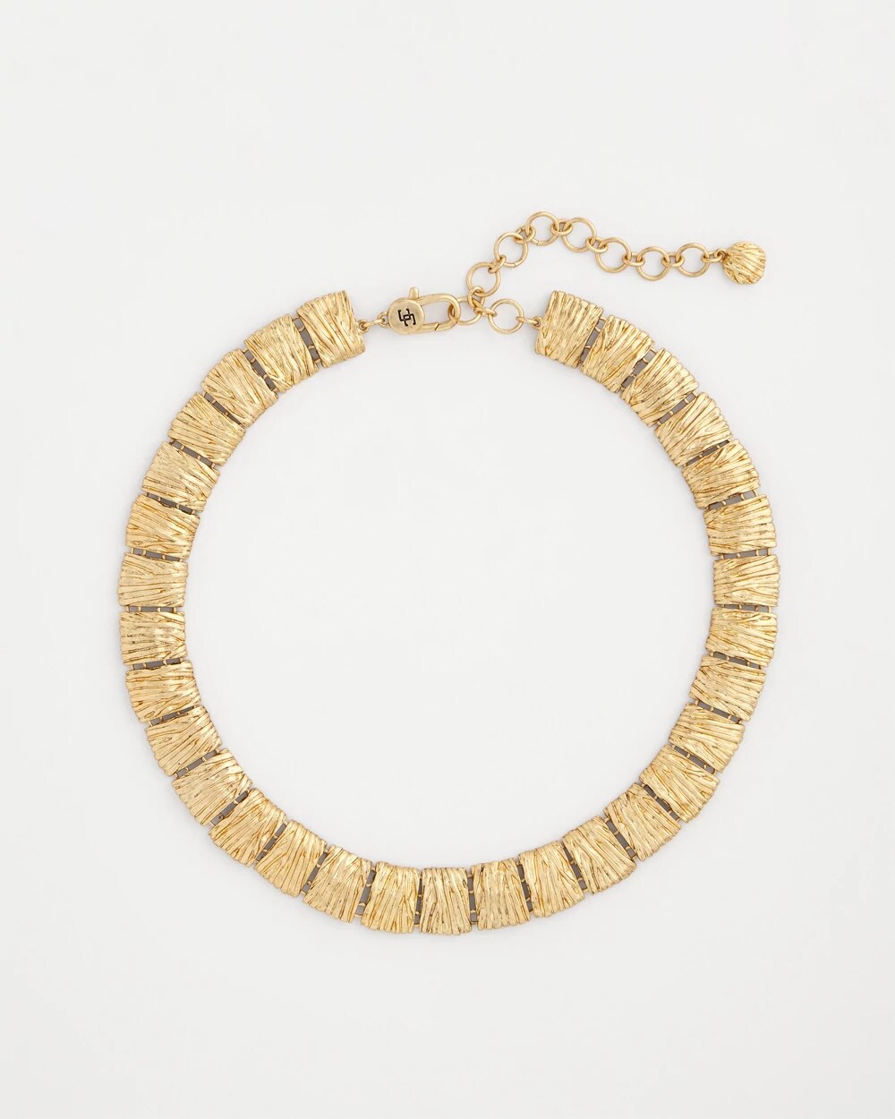 Gold-Tone Crinkle Collar Necklace