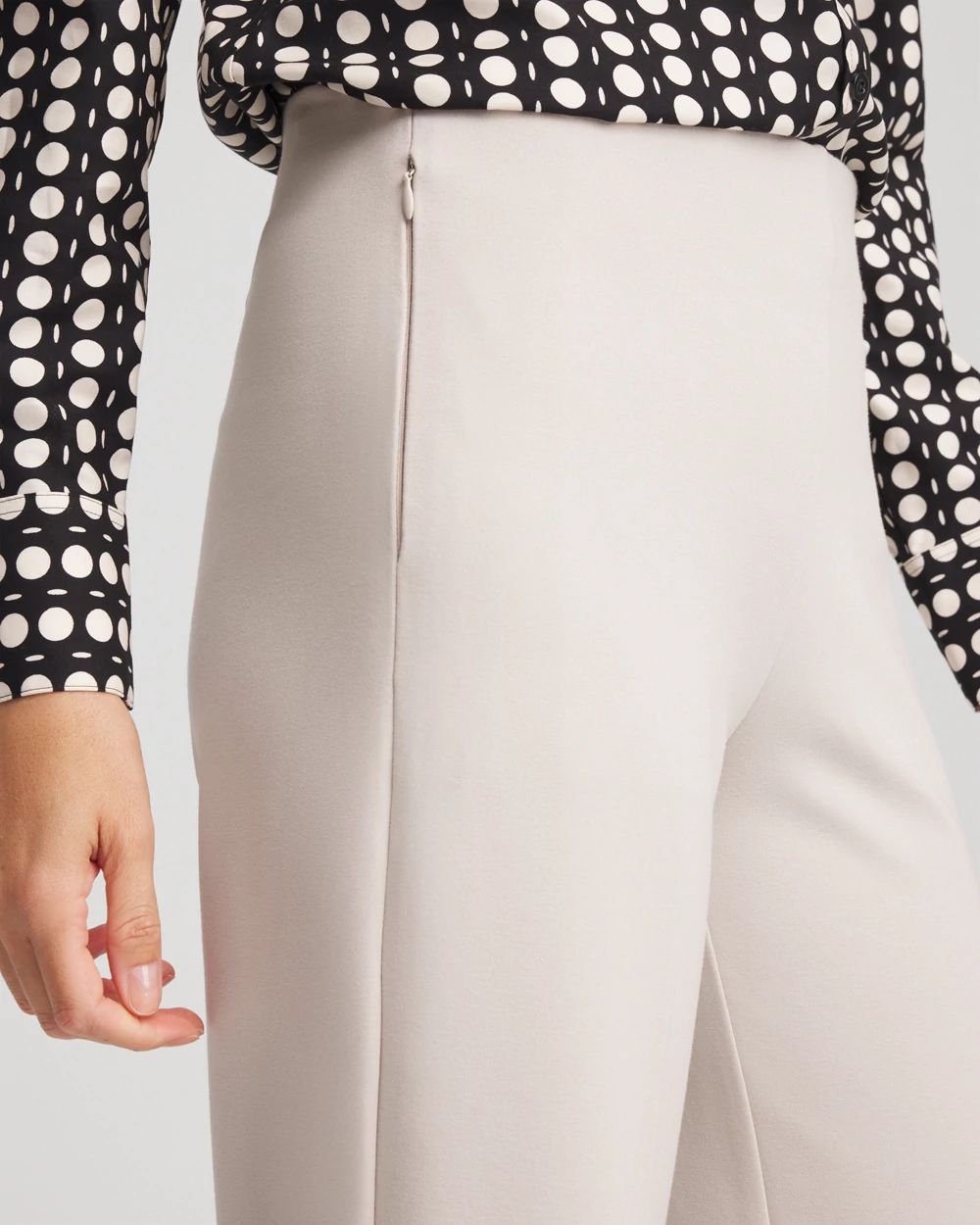 Juliet Slim Wide-Leg Cropped Pants