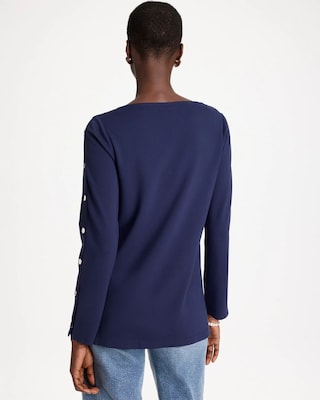 Ponte Button Sleeve Tunic click to view larger image.