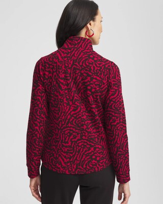 Zenergy® French Terry Half Zip Pullover Top click to view larger image.