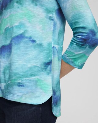 Slub Scoop Neck Tee click to view larger image.