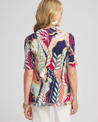 Touch of Cool™ Abstract Draped Tunic click to view larger image.