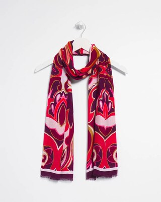 Swirl Print Scarf