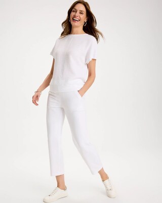 Zenergy® French Terry Cropped Pants click to view larger image.