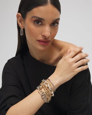 Mixed Metal Cuff Bracelet