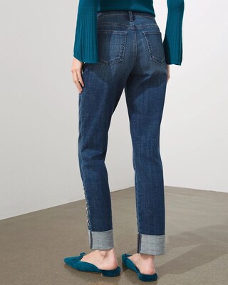 Girlfriend Jewel Cuff Ankle Jeans