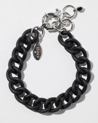 Matte Black Links Bracelet