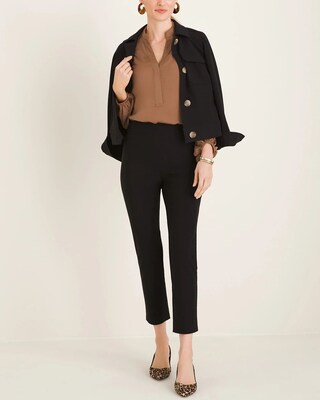 Bishop-Sleeve Blouse